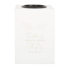 Feathers Appear Angel Wing Tealight Holder
