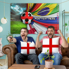 Flag Explosion - England - Personalised 5ft x 3ft Fabric Banner