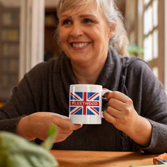 Fleetwood Mug UK British Town Cup With Union Flag