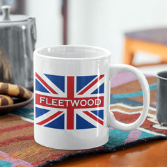 Fleetwood Mug UK British Town Cup With Union Flag