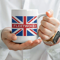 Fleetwood Mug UK British Town Cup With Union Flag