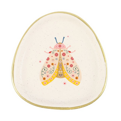 Floral Moth Trinket Dish