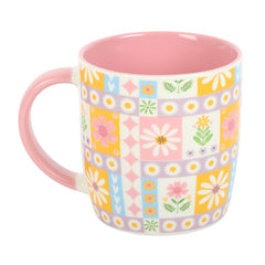 Floral Patchwork Print Mug