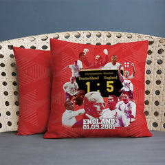 Football Art England 2001 Cushion - Two Sizes