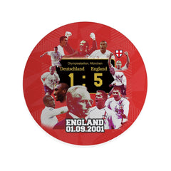 Football Art England 2001 - Drinks Coaster - Square Or Circle