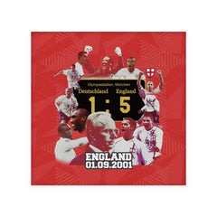 Football Art England 2001 - Drinks Coaster - Square Or Circle