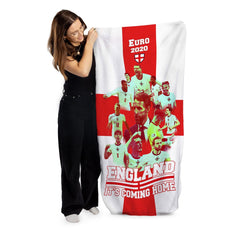 Football Art England Euro 2020 Beach Towel - 150cm x 75cm