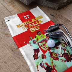 Football Art England Italia 90 - Golf Towel