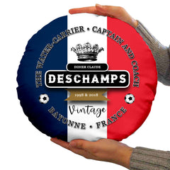 France Deschamps  - Legend Collection - Circle Cushion 14inch