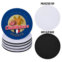 France Rugby League - Chanticleers- Coaster - Circle or Square