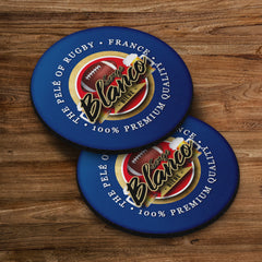 France Rugby Union Blanco - Coaster - Circle or Square