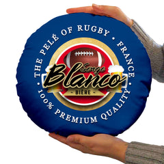 France Rugby Union Blanco  - Legend Collection - Circle Cushion 14inch