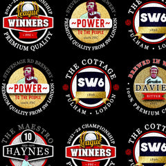 Fulham - Football Legends - Microfibre Beach Towel - 150cm x 75cm