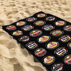 Fulham - Football Legends - Microfibre Beach Towel - 150cm x 75cm