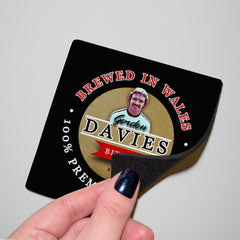 Fulham  Gordon Davies - Football Coaster - Square Or Circle