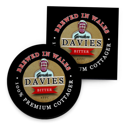 Fulham  Gordon Davies - Football Coaster - Square Or Circle