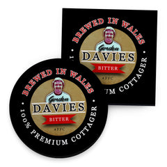 Fulham  Gordon Davies - Football Coaster - Square Or Circle