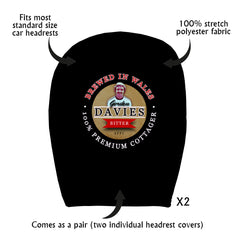 Fulham  Gordon Davies - Football Legends - Headrest Cover