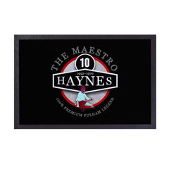 Fulham  Haynes  - Football Legends - Door Mat -60cm X 40cm