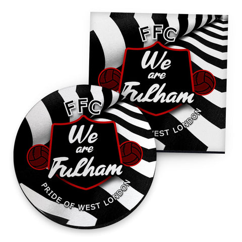 Fulham  We are Fulham - Football Coaster - Square Or Circle