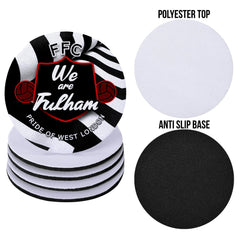 Fulham  We are Fulham - Football Coaster - Square Or Circle