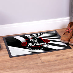 Fulham  We are Fulham   - Football Legends - Door Mat -60cm X 40cm