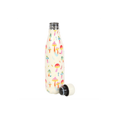 Funky Fungi Mushroom Print Metal Water Bottle