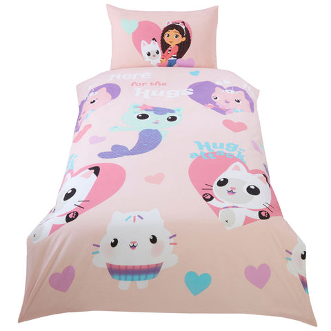 Gabby's Dollhouse Hugs Single Duvet Set