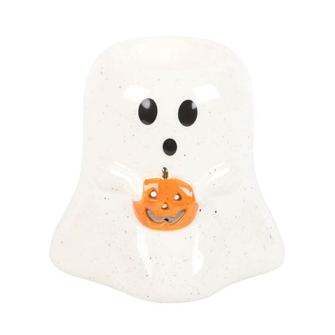 Ghost Shaped Oil Burner with Pumpkin