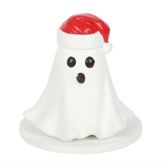 Ghost with Santa Hat Incense Cone Holder