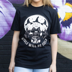 Girls Will Be Girls Witchy Unisex T-shirt Size XL