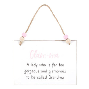 Glam-ma Hanging Sign