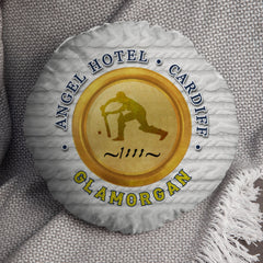 Glamorgan Cricket 1888  - Legend Collection - Circle Cushion 14inch