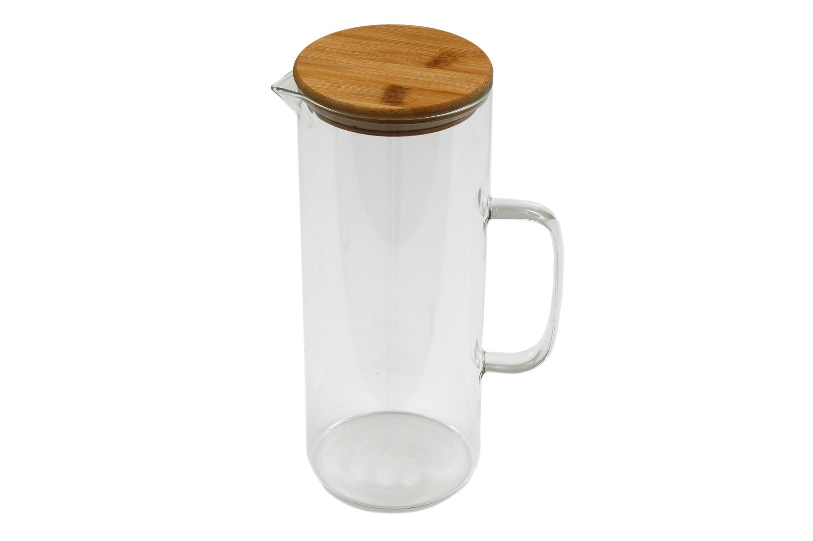 Glass Jug With Bamboo Lid