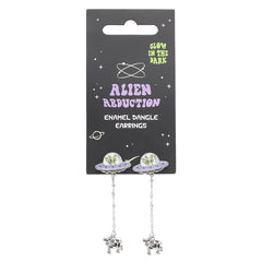 Glow in the Dark Alien Abduction Dangle Earrings