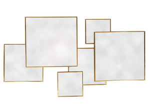 Gold Framed Multi Mirror - Square