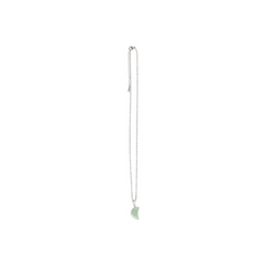 Green Aventurine Crystal Moon Necklace on Greeting Card
