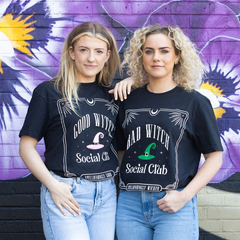 Green Bad Witch Social Club Unisex T-shirt Size XXL