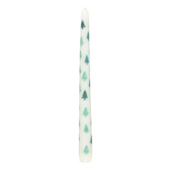 Green Fir Tree Candle Holder with Taper Candle