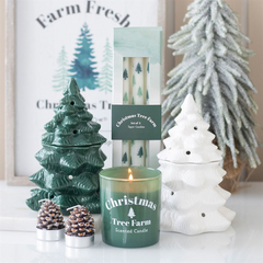 Green Fir Tree Oil Burner and Wax Warmer