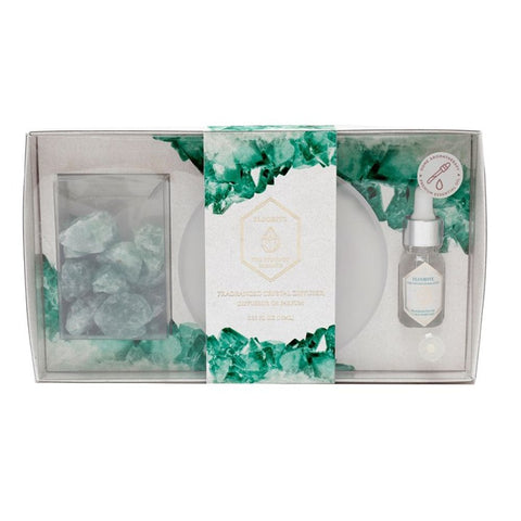 Green Fluorite Crystal Oil Diffuser Tray