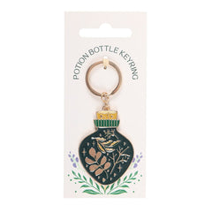Green Witch Potion Bottle Keyring
