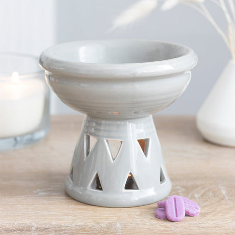 Grey Deep Bowl Oil Burner