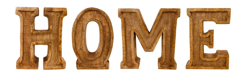 Words &amp; Letters Decor - Hand Carved