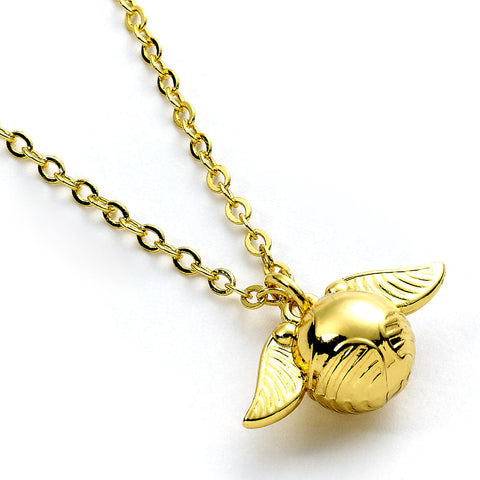 Harry Potter Gold Plated Cute Golden Snitch Necklace