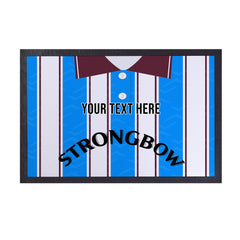 Heart of Midlothian 1995 Away Shirt - Personalised Retro Door Mat - 60cm x 40cm