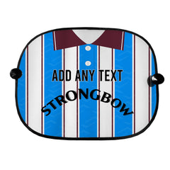 Heart of Midlothian 1995 Away Shirt - Personalised Retro Football Car Sun Shade - Set of 2