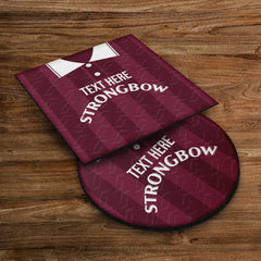 Heart of Midlothian  1997 Home Shirt - Personalised Drink Coaster - Square Or Circle