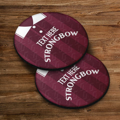 Heart of Midlothian  1997 Home Shirt - Personalised Drink Coaster - Square Or Circle