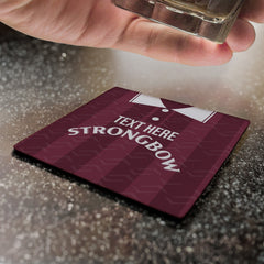 Heart of Midlothian  1997 Home Shirt - Personalised Drink Coaster - Square Or Circle